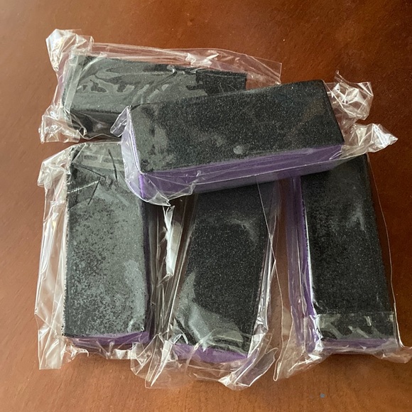 Lot of FIVE Nail Buffer Sanding Blocks NEW In Plastic - Picture 1 of 3